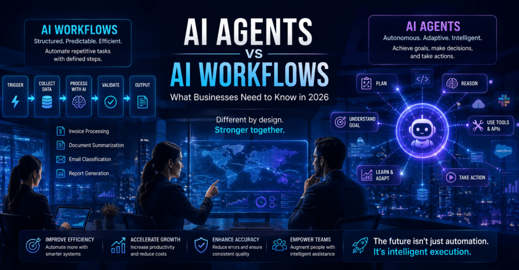AI Agents vs AI Workflows: What Businesses Need to Know in 2026